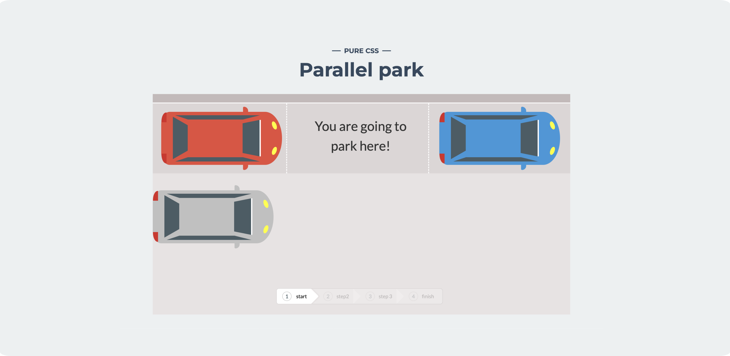 Pure CSS Parallel Park